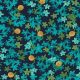 little sewist - sunlit blooms in navy - designer pamut méteráru